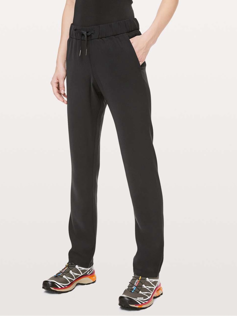 Lululemon On The Fly Pant Woven Full Length 31" Black Size 4
